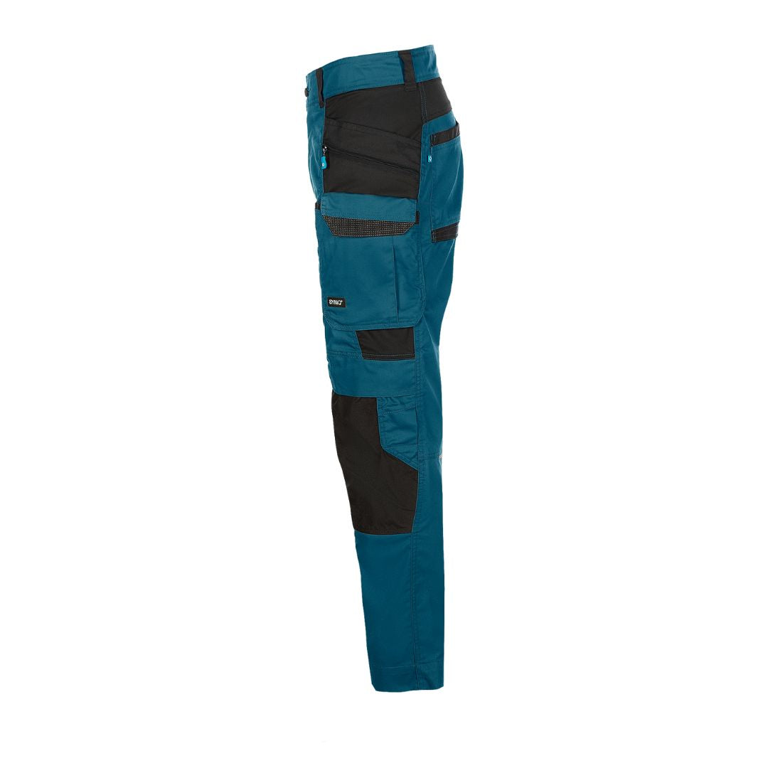 SYNQ® Keeper Knee pocket trousers - Colours Navy blue/Anthracite grey or Petrol blue/Black