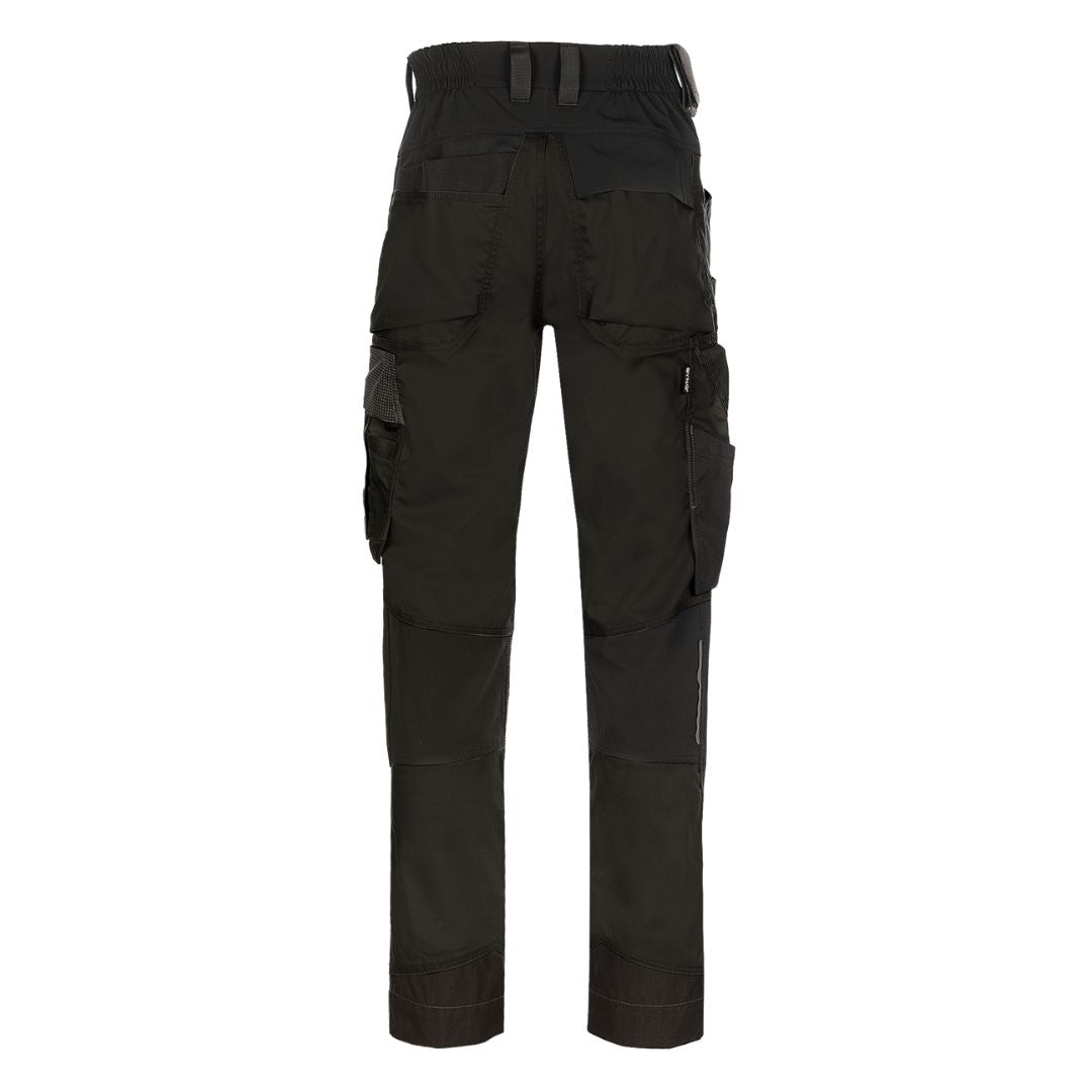 SYNQ® Sqoot Knee pocket trousers, stretch zones - Colours Black or Anthracite grey/Black