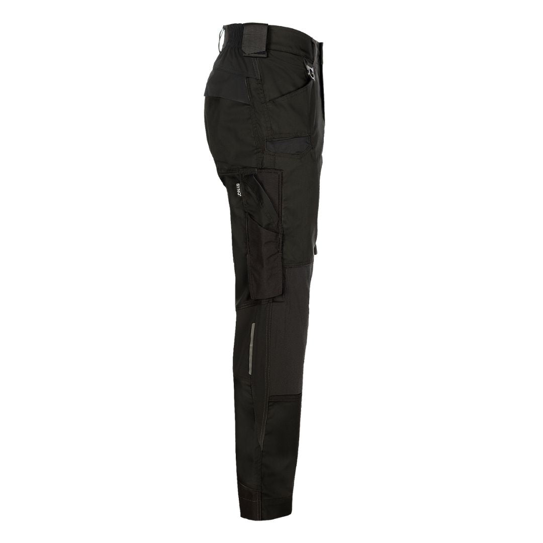 SYNQ® Sqoot Knee pocket trousers, stretch zones - Colours Black or Anthracite grey/Black