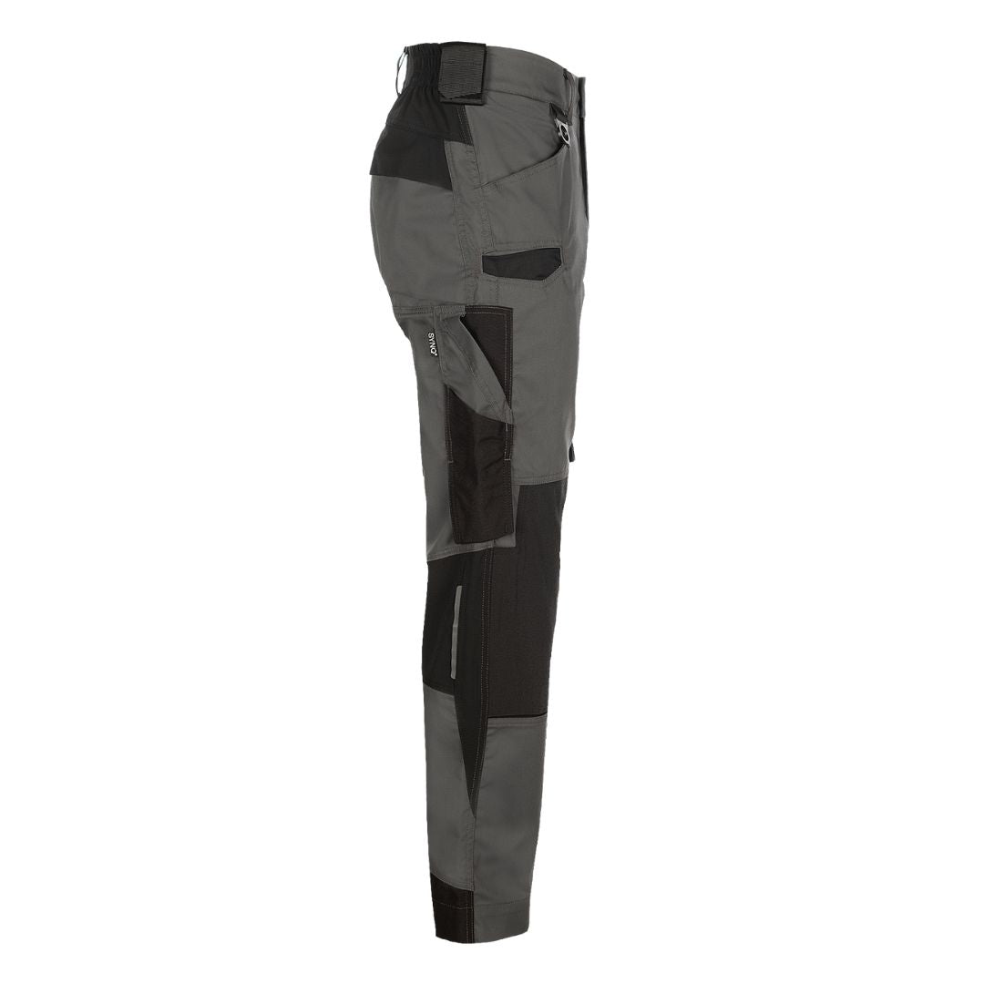 SYNQ® Sqoot Knee pocket trousers, stretch zones - Colours Black or Anthracite grey/Black