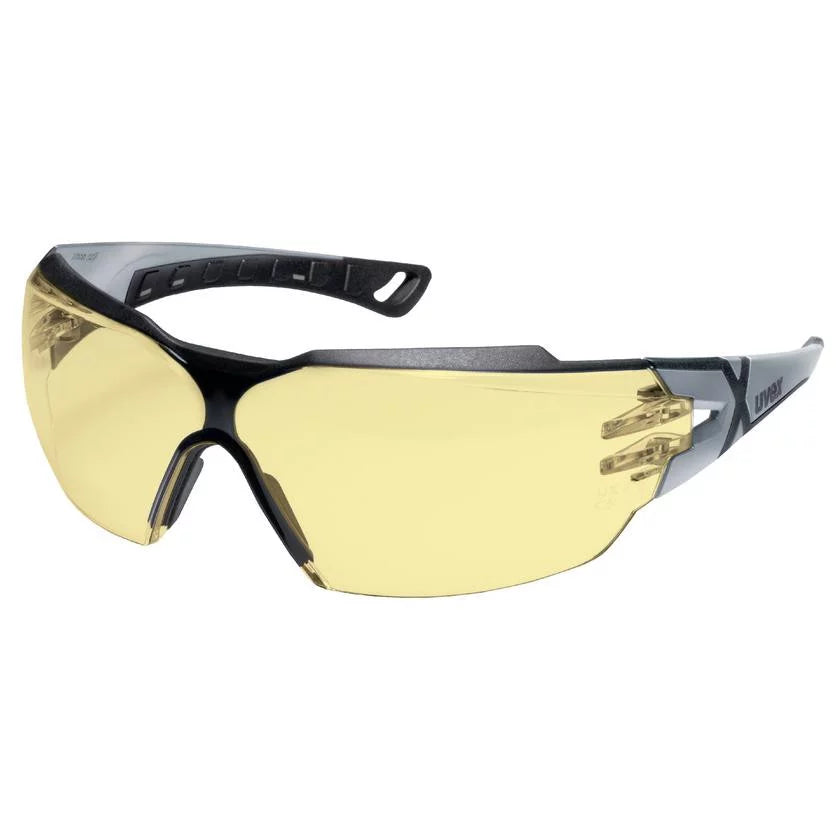 Uvex Pheos CX2 Amber-Lens Safety Glasses