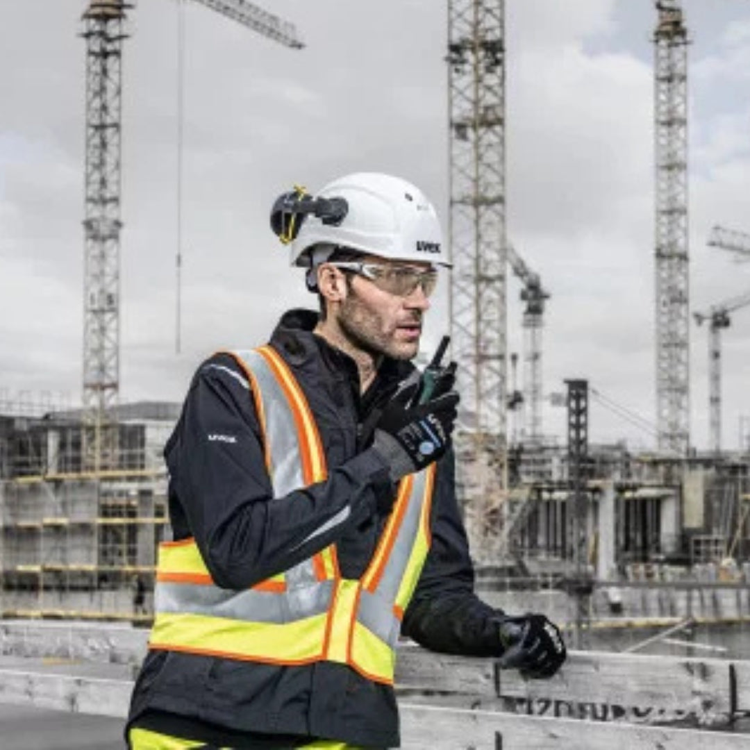 Uvex Pheos CX2 Grey-Lens Safety Glasses