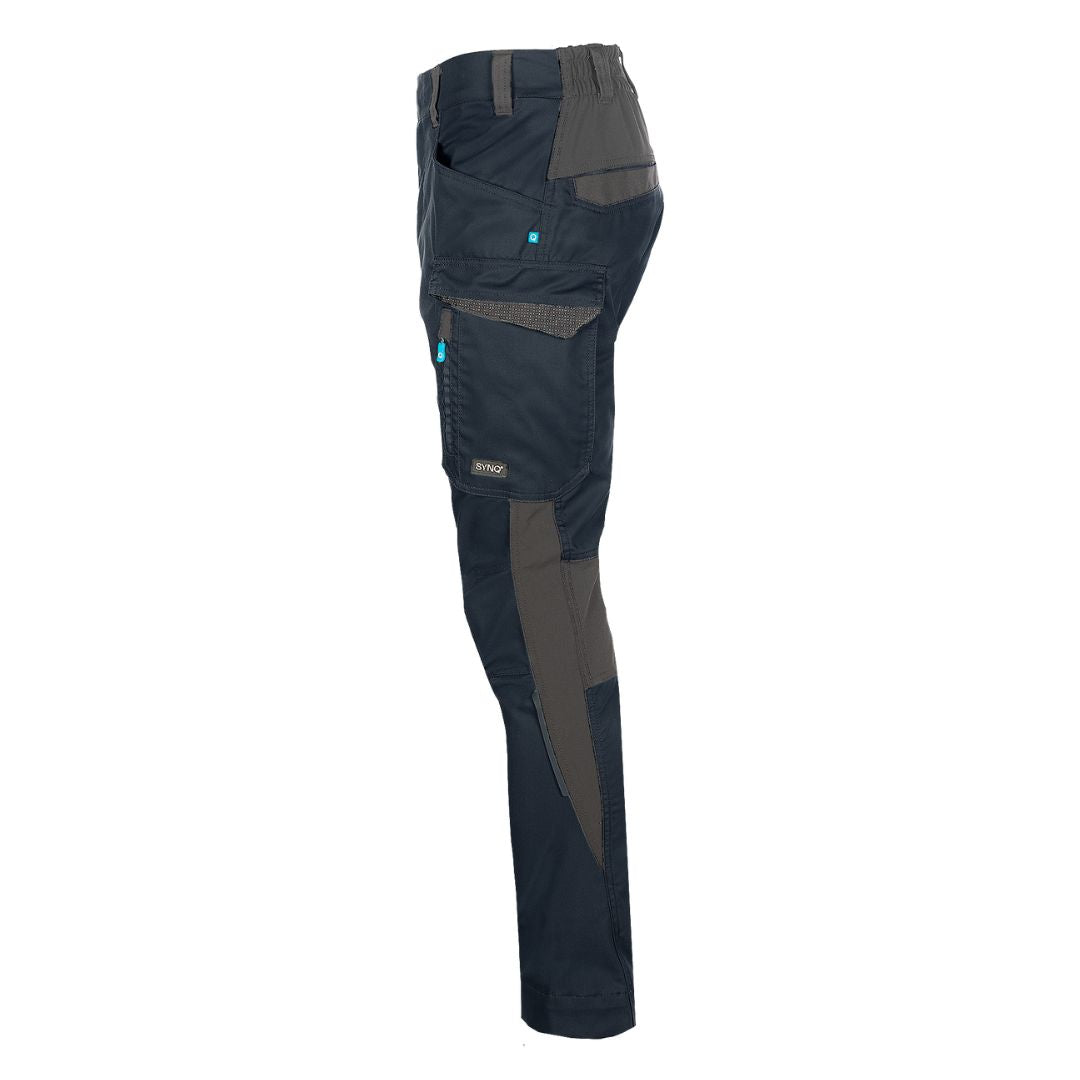 SYNQ® Sqill Service trousers, stretch zones - Colours Petrol blue/Black or Navy /Anthracite grey