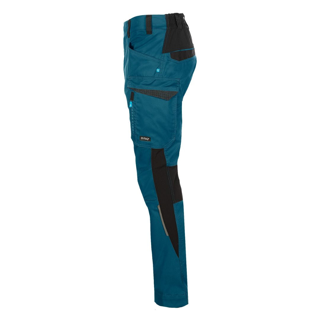 SYNQ® Sqill Service trousers, stretch zones - Colours Petrol blue/Black or Navy /Anthracite grey