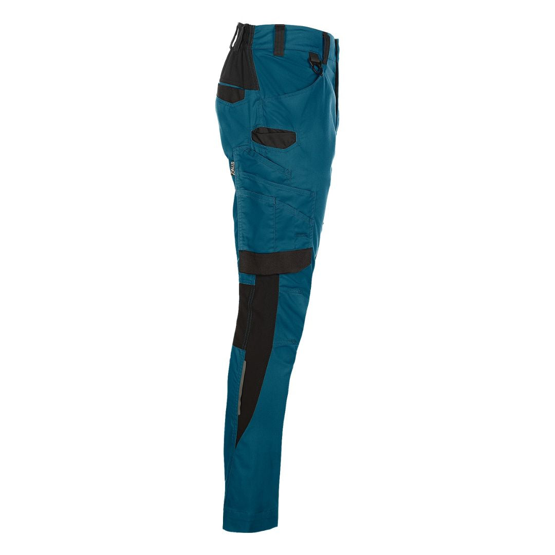 SYNQ® Sqill Service trousers, stretch zones - Colours Petrol blue/Black or Navy /Anthracite grey