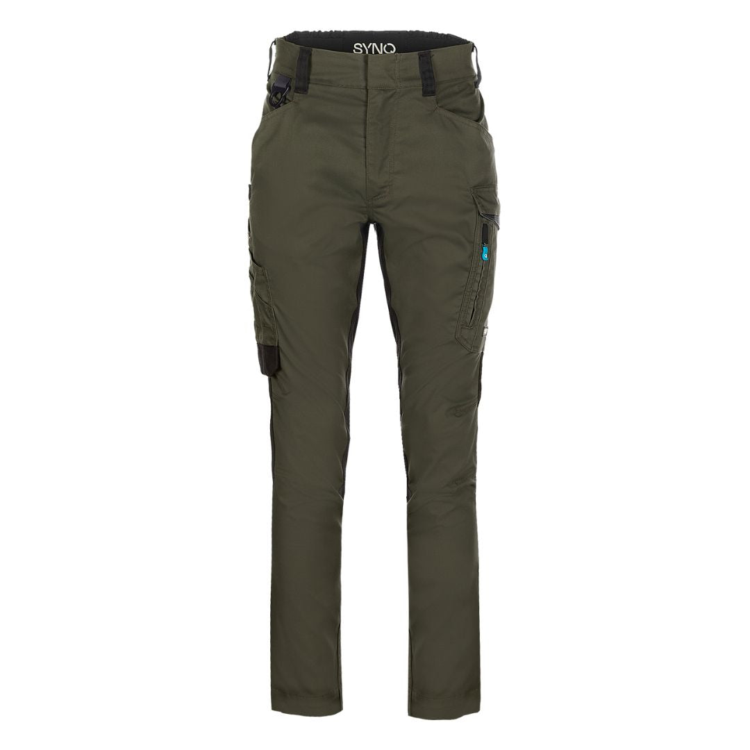 SYNQ® Sqill Service trousers, stretch zones - Colours Red /Black or Khaki green/Black