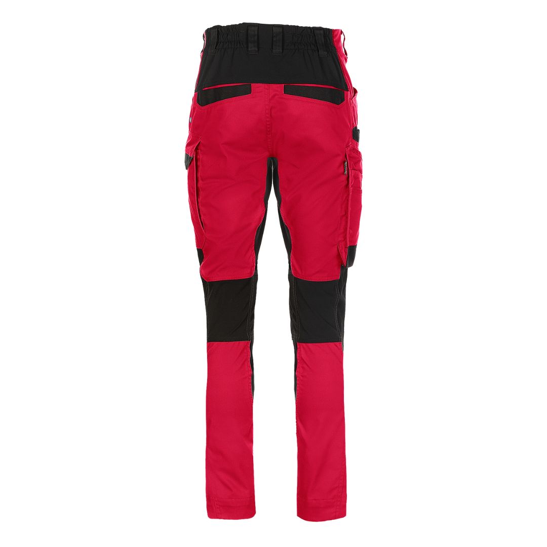 SYNQ® Sqill Service trousers, stretch zones - Colours Red /Black or Khaki green/Black
