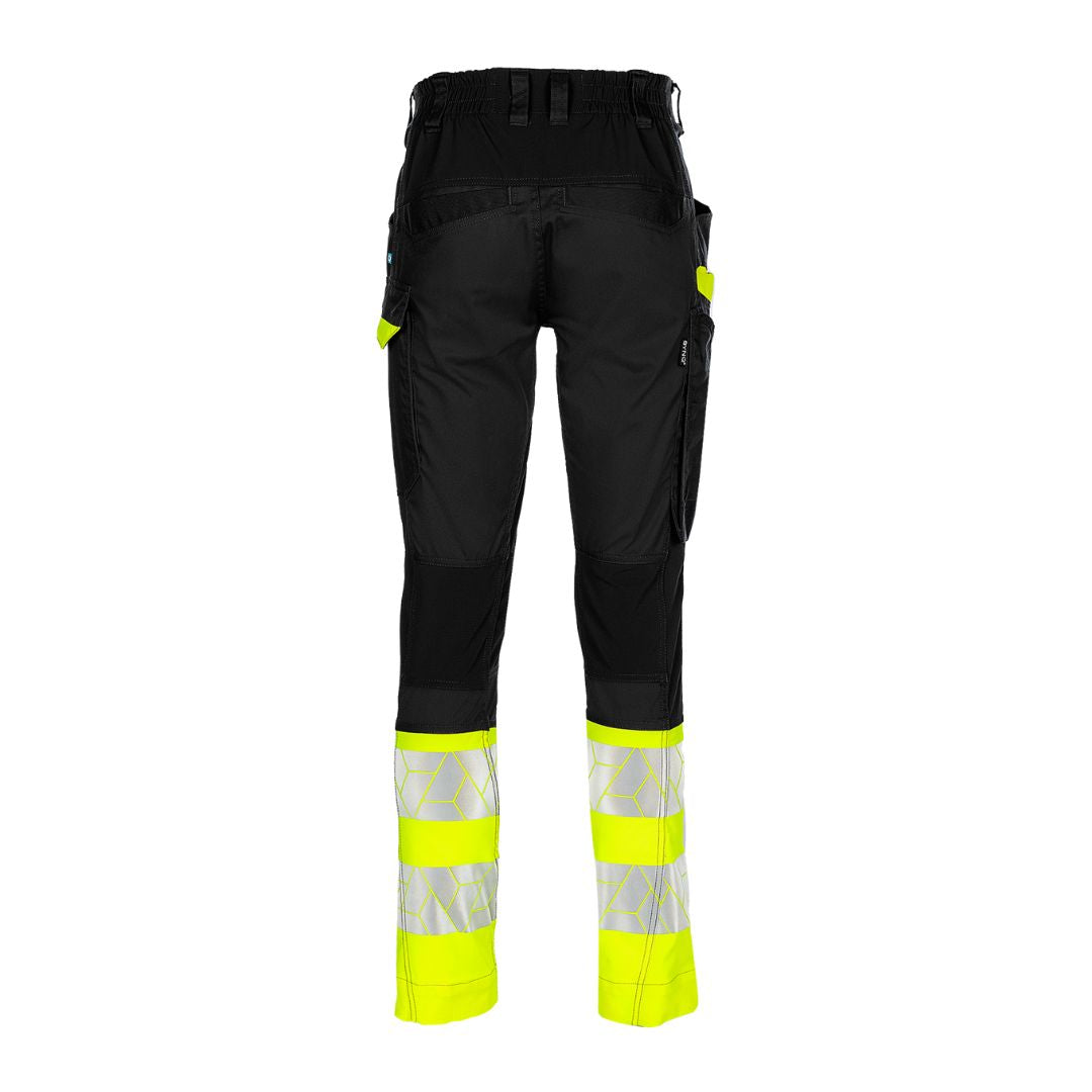 SYNQ® Qlear - Service trousers, stretch zones, high-vis class 1 Yellow/ Navy or Black