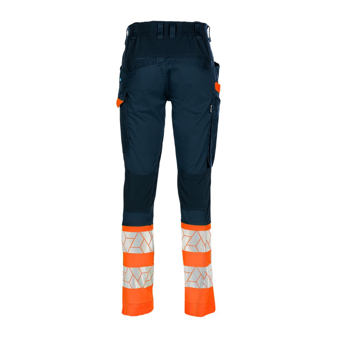SYNQ® Qlear - Service trousers, stretch zones, high-vis class 1 Orange or Red