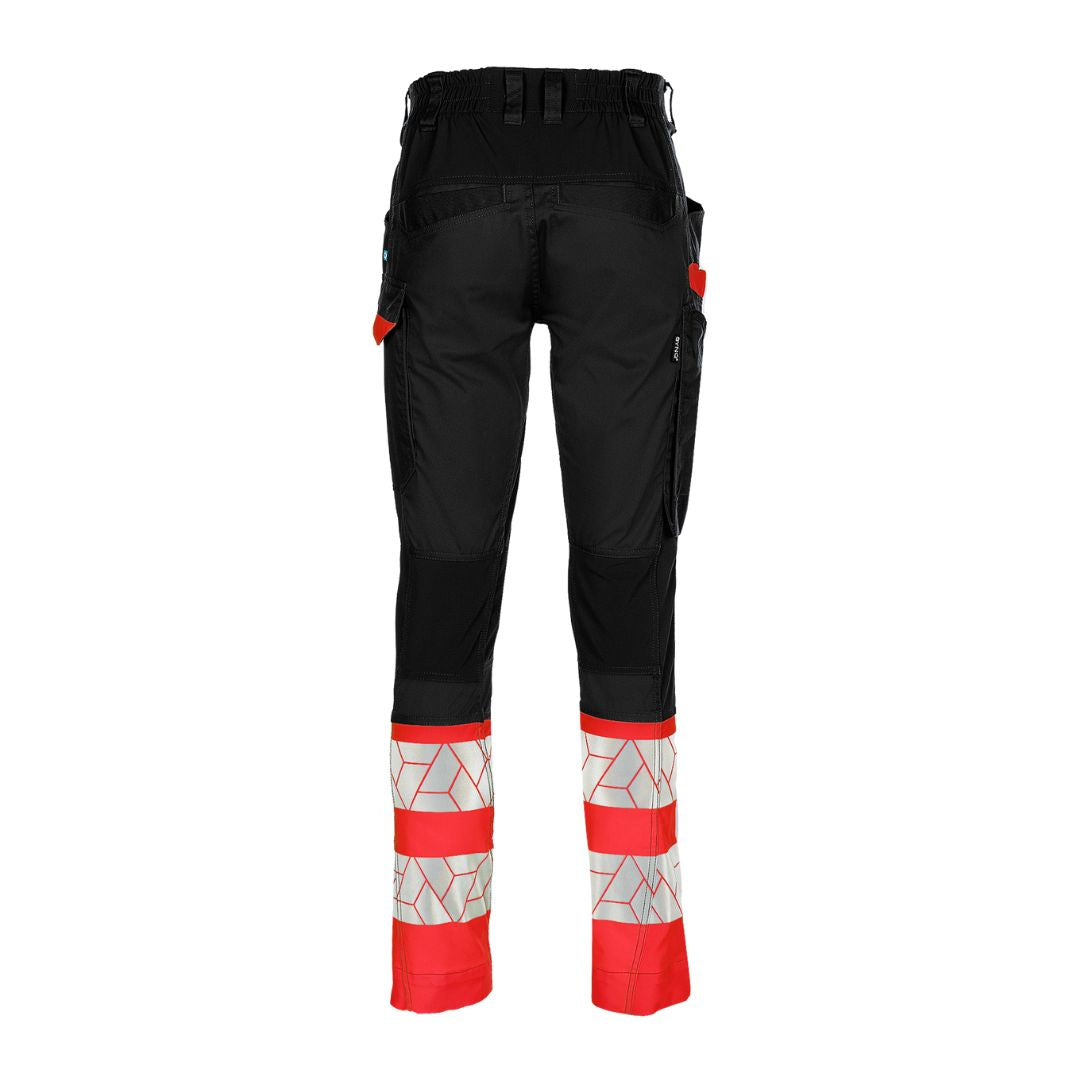 SYNQ® Qlear - Service trousers, stretch zones, high-vis class 1 Orange or Red