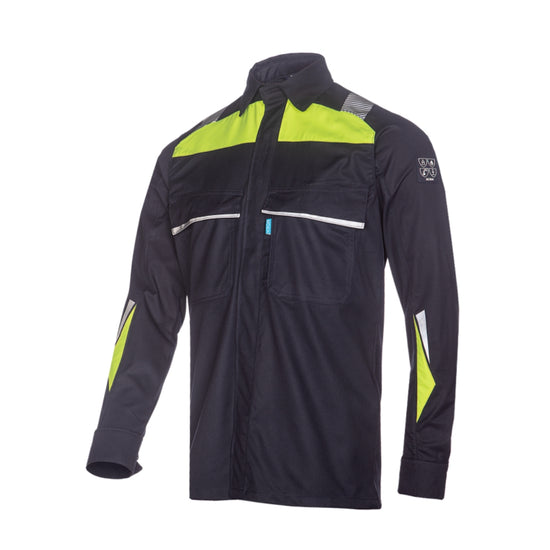 Sioen Rufford Navy/Yellow Shirt with ARC protection Navy/Yellow Shirt Elim 6,4 cal/cm²