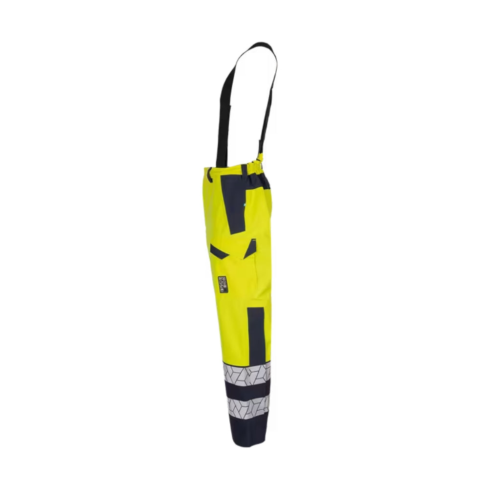 Sioen Amstor ECO rain trousers, ARC protection (APC2), high-vis Yellow/Navy class 2 122MA2LKM