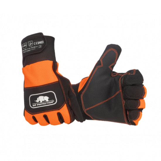 Chainsaw gloves, EN ISO 11393 class 1, design A both hands