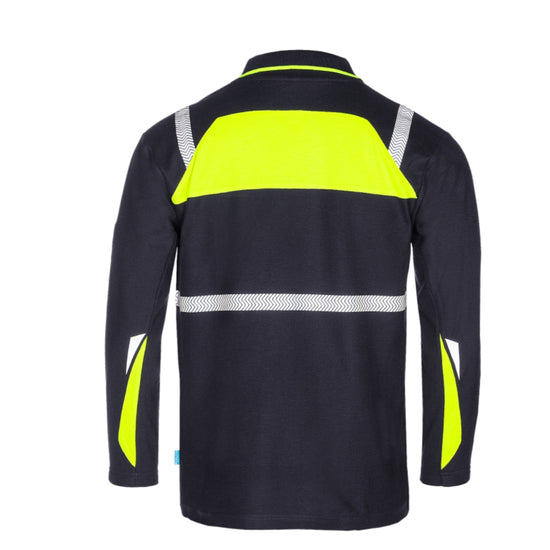 Sioen Telfs Navy/Yellow Polo shirt with ARC protection EBT 6,6 cal/cm²