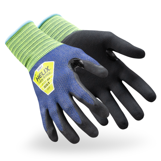 60733 HexArmor Helix 3051 nitrile foam glove cut D