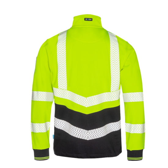 Sioen Corran Yellow Hi-vis sweater with ARC protection Elim 12 cal/cm²