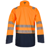 Torvik Hi-vis rain jacket (Orange or Yellow) with ARC protection APTV 9.1 cal/cm²