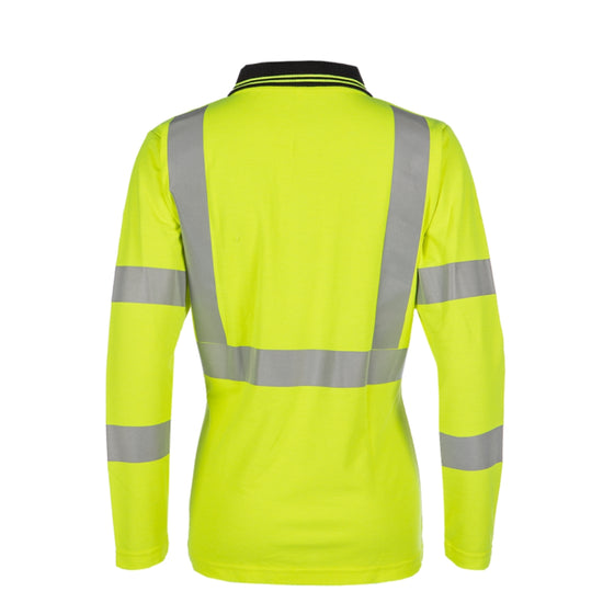 Sioen Augustine Yellow Ladies hi-vis polo shirt with ARC protection EBT 6,6 cal/cm²