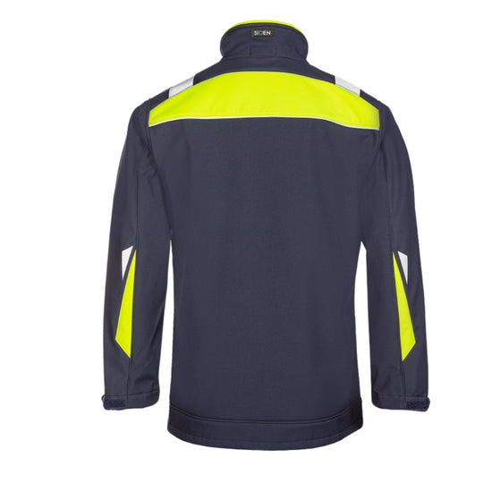 Sioen Umiat Navy/Yellow Softshell with ARC protection APTV 24.3 cal/cm²