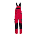 SYNQ® Qombi Bib & brace, stretch zones - Colours Khaki green/Black & Red/Black