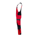 SYNQ® Qombi Bib & brace, stretch zones - Colours Khaki green/Black & Red/Black