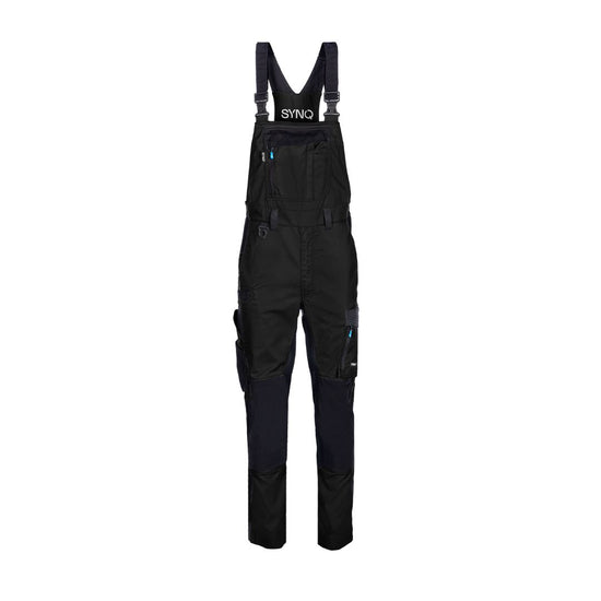 SYNQ® Qombi Bib & brace, stretch zones - Colours Anthracite grey/Black & Black