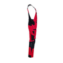 SYNQ® Qombi Bib & brace, stretch zones - Colours Khaki green/Black & Red/Black