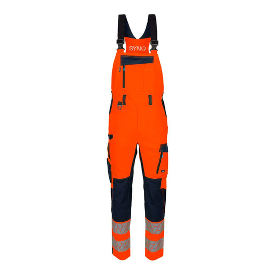 SYNQ® Breaqout Bib & brace, stretch zones, high-vis class 2,orange/navy or red/black