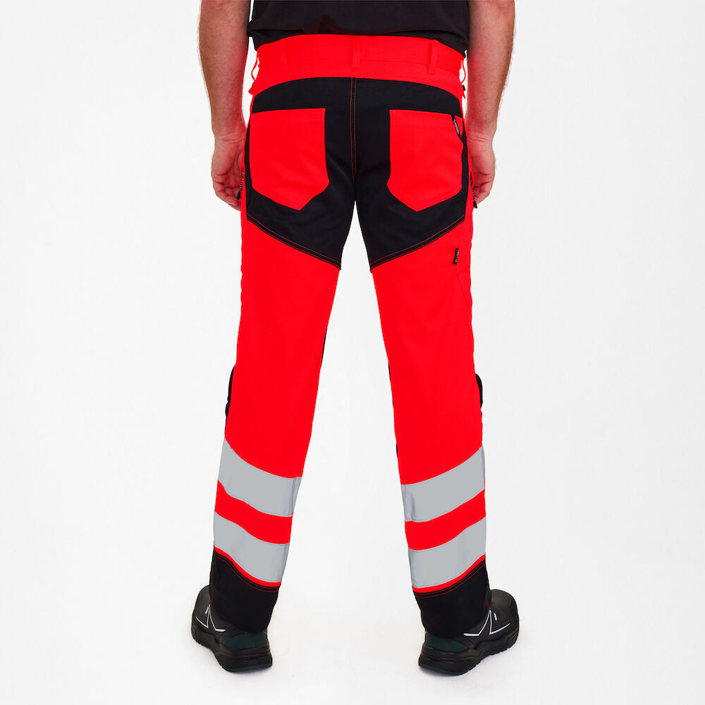 ENGEL Hi Visibility Orange 2 Tone Safety trousers
