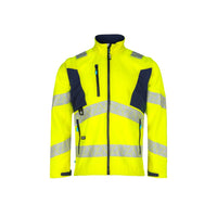 SYNQ® Ledstart High-vis softshell jacket, detachable sleeves