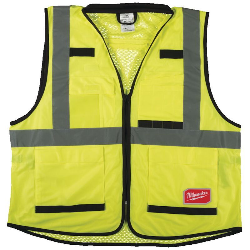Milwaukee Yellow or Orange Premium Hi-Visibility Vest