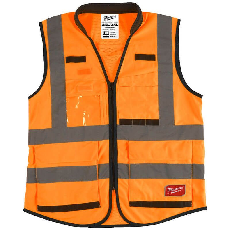 Milwaukee Yellow or Orange Premium Hi-Visibility Vest