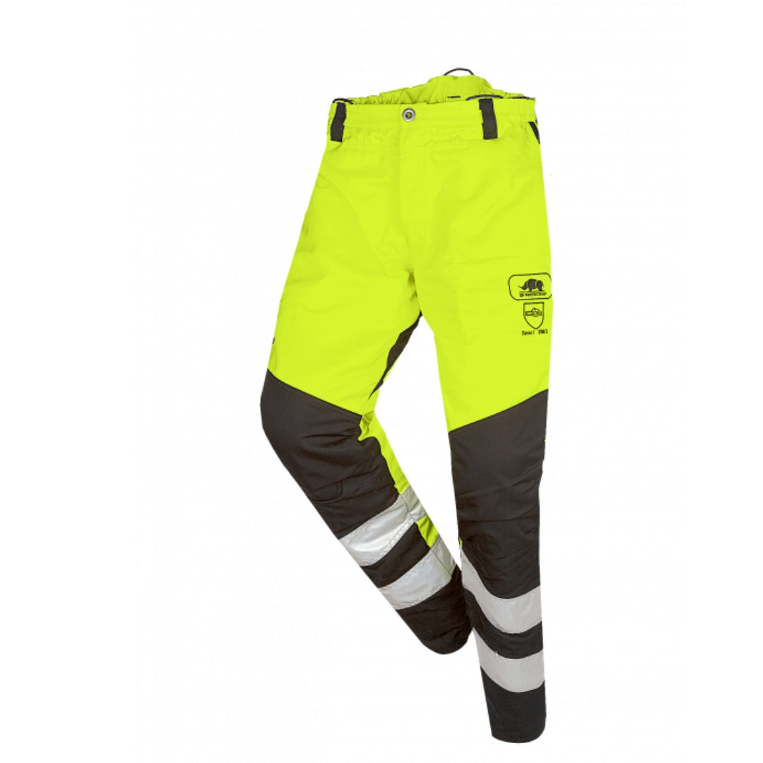 Perthus Flash Hi Vis chainsaw trousers, Class 1 type A (Orange or Yellow)