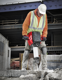 MX FUEL™ 25 kg class 28 mm Hex demolition hammer, batteries & charger - MXF DH2528H-602