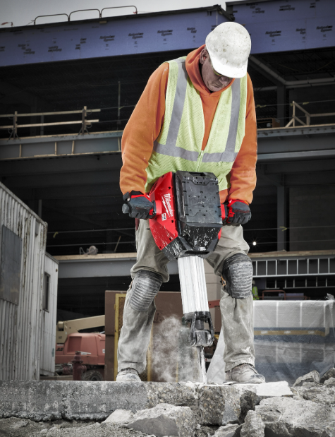 MX FUEL™ 25 kg class 28 mm Hex demolition hammer, batteries & charger - MXF DH2528H-602