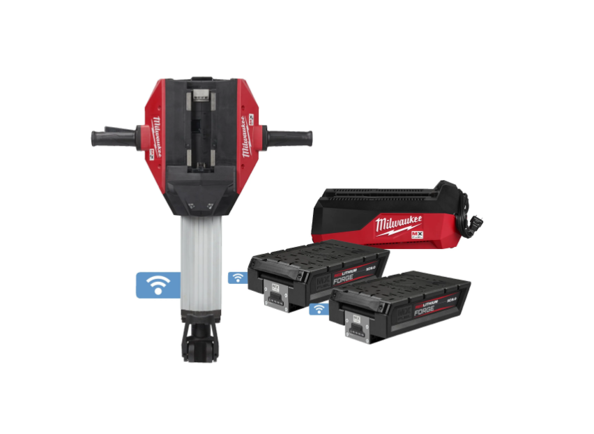 MX FUEL™ 25 kg class 28 mm Hex demolition hammer, batteries & charger - MXF DH2528H-602