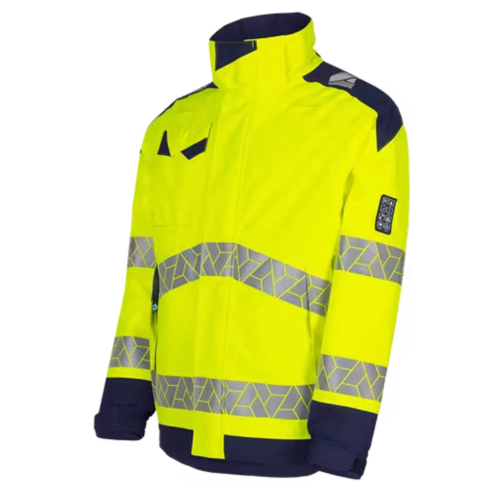 Sioen Wemrox ECO high-vis Yellow/Navy Winter parka, ARC protection (APC2) 724MA2LKM