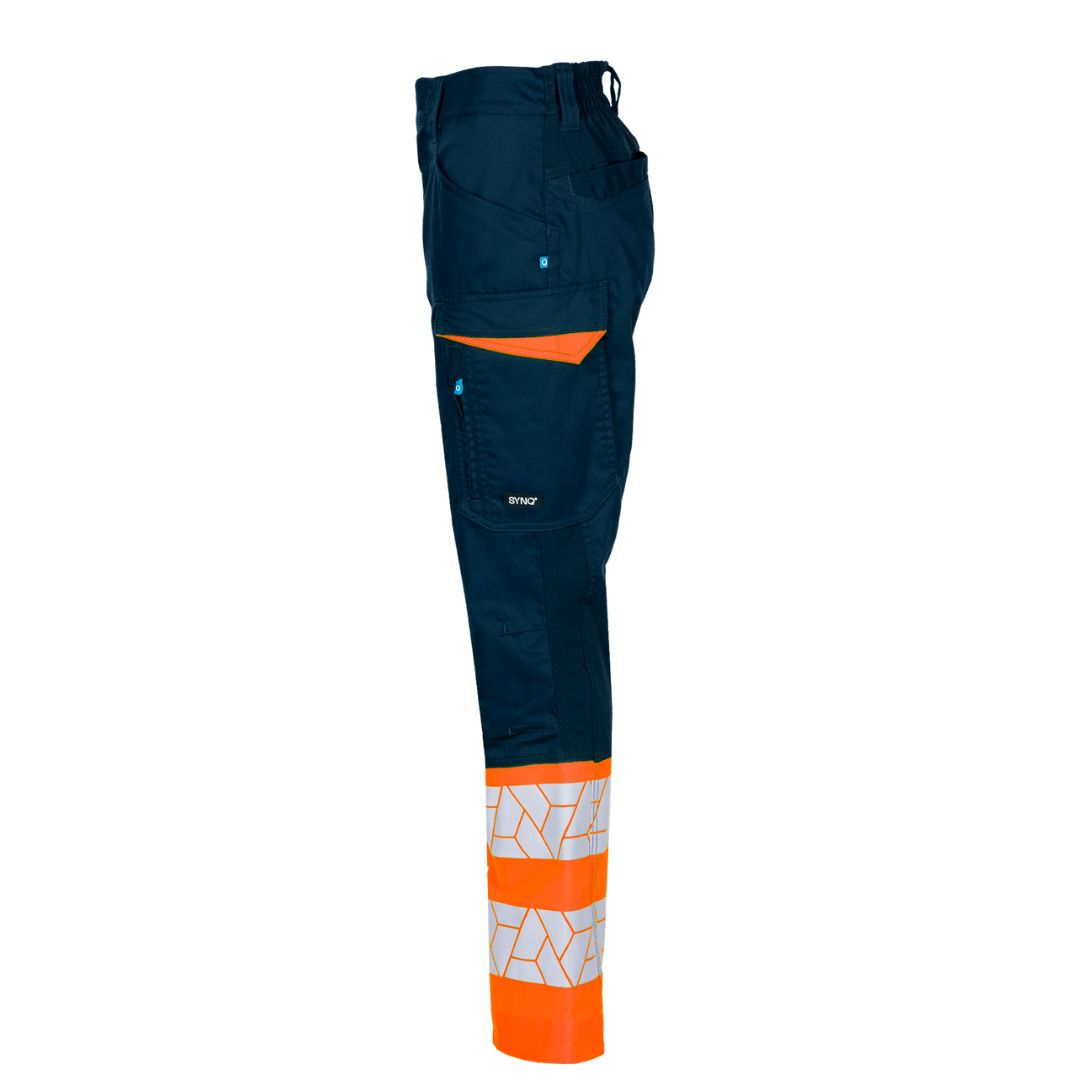 SYNQ® Qlear - Women's service trousers, stretch zones, high-vis class 1