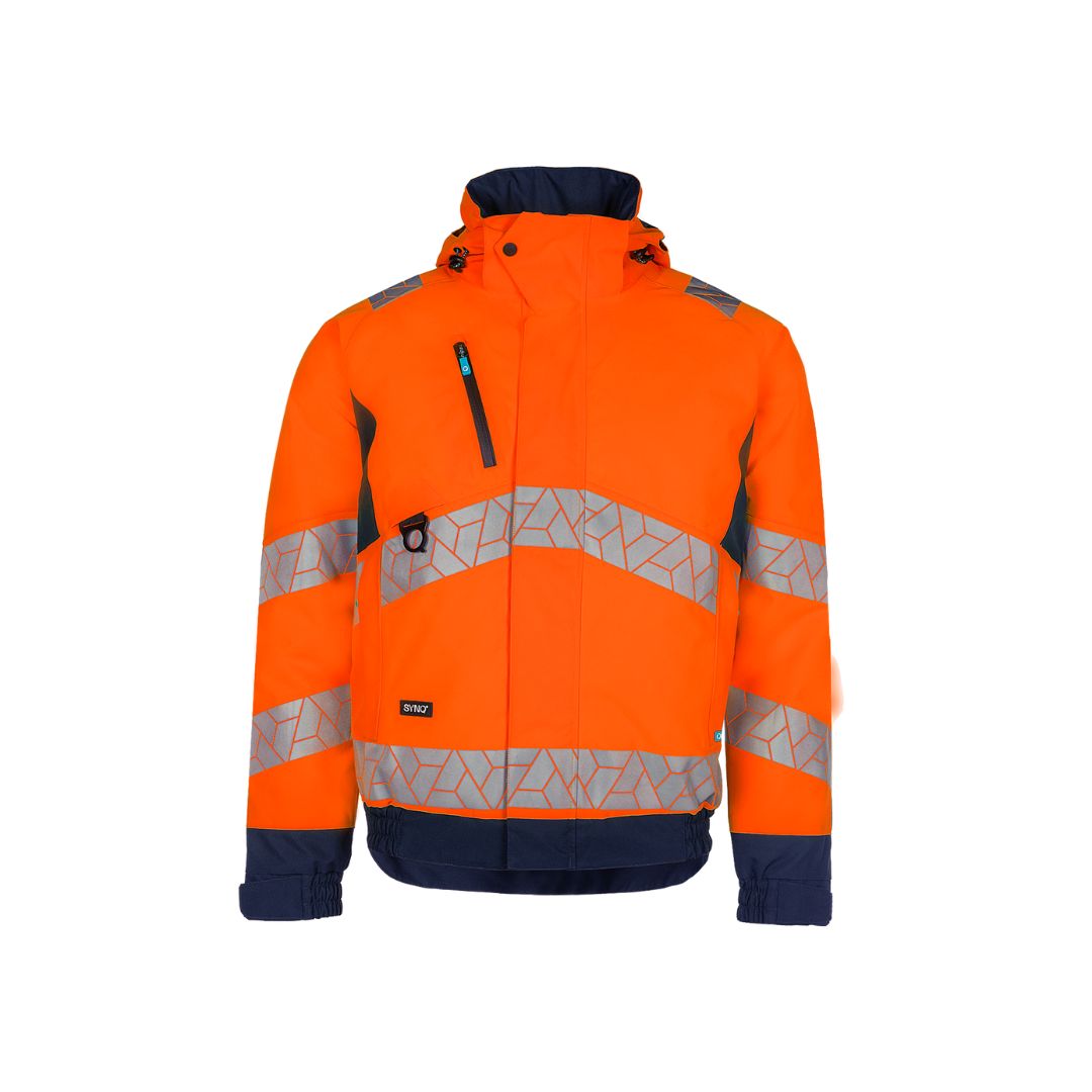 High-vis orange/Navy blue / XS