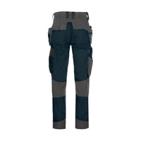 SYNQ® Qrowd Holster pocket trousers, stretch zones- Colours Petrol blue/Black or Navy /Anthracite grey