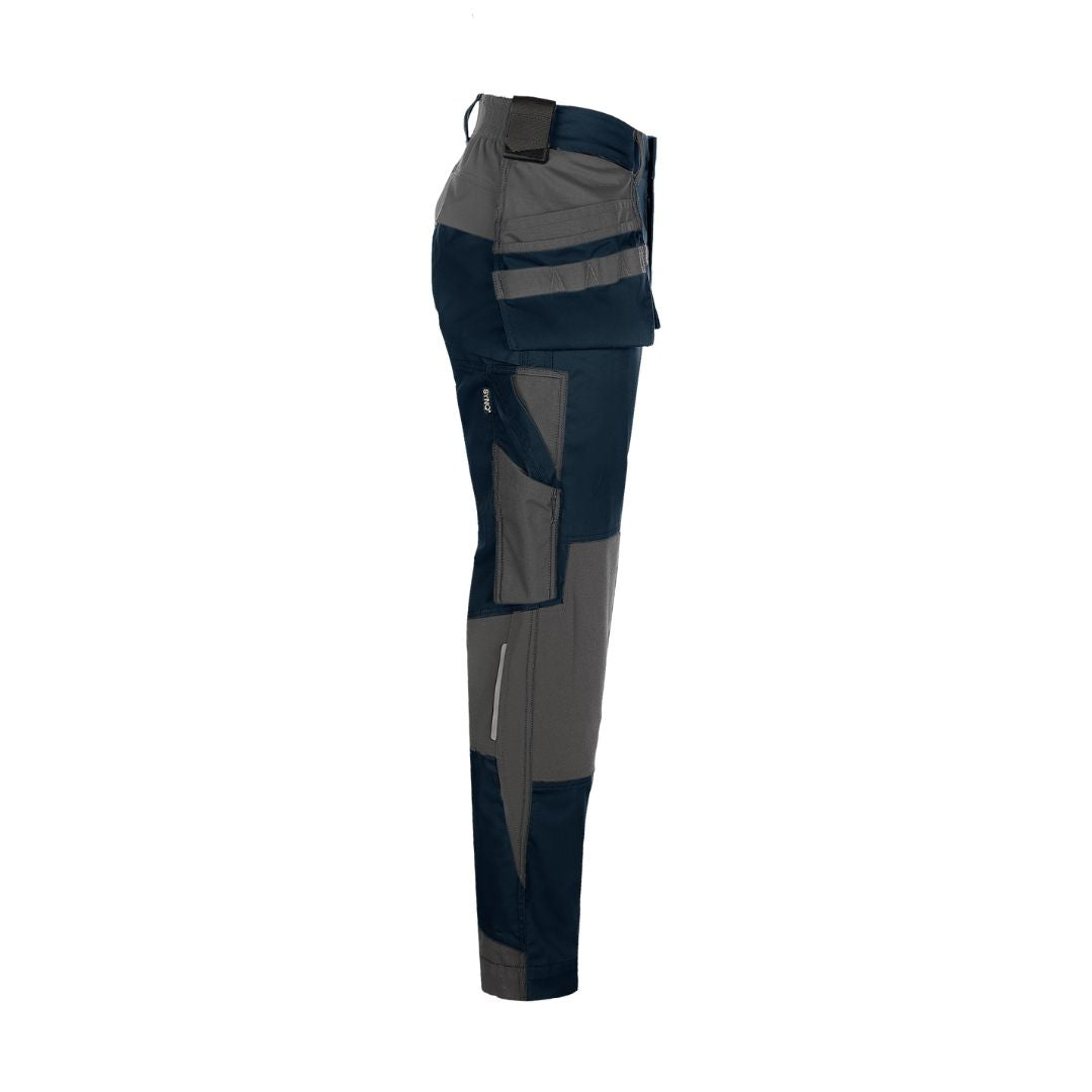 SYNQ® Qrowd Holster pocket trousers, stretch zones- Colours Petrol blue/Black or Navy /Anthracite grey