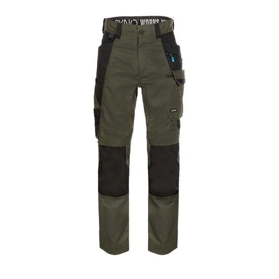 SYNQ® Keeper Knee pocket trousers - Colours Khaki green/Black or Red/Black