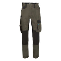 SYNQ® Sqoot Knee pocket trousers, stretch zones - Colours Red /Black or Khaki green/Black