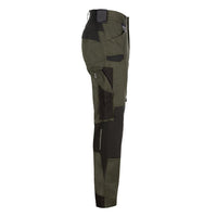 SYNQ® Sqoot Knee pocket trousers, stretch zones - Colours Red /Black or Khaki green/Black
