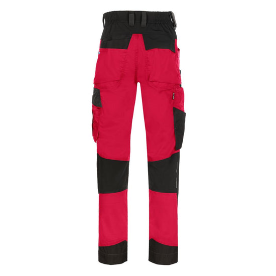 SYNQ® Sqoot Knee pocket trousers, stretch zones - Colours Red /Black or Khaki green/Black