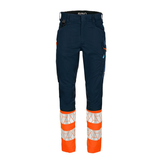 SYNQ® Qlear - Service trousers, stretch zones, high-vis class 1 Orange or Red